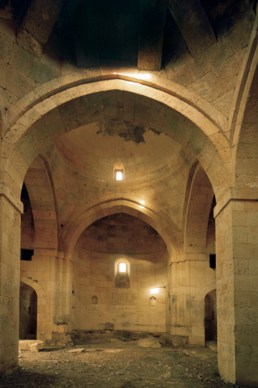 Interior of the church of the Armenian Monastery