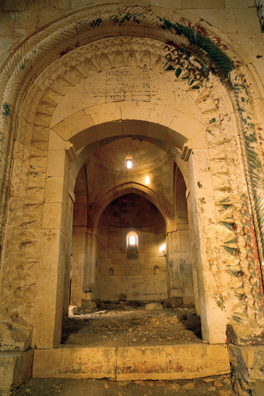 Interior of the church of the Armenian Monastery
