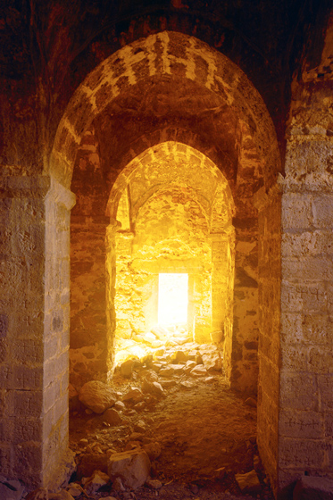 Interior of the zhamatun of the church