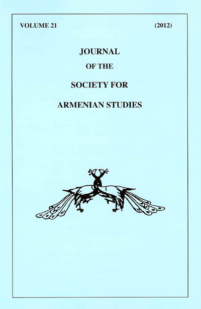 Journal of the Society for Armenian Studies - Armenian Studies Program