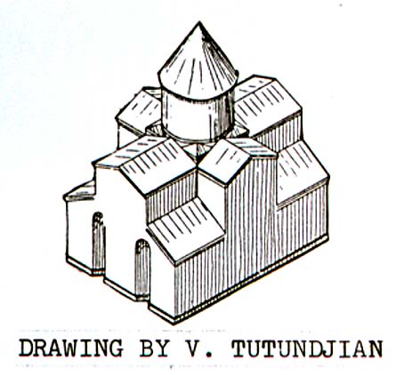 Drawing by Tutundjian of Ani