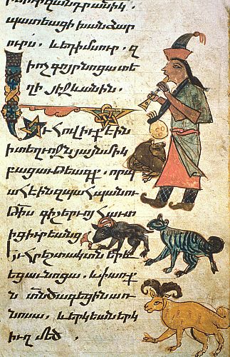 Nakhijevan, 1304, Shepherd playing the flute 