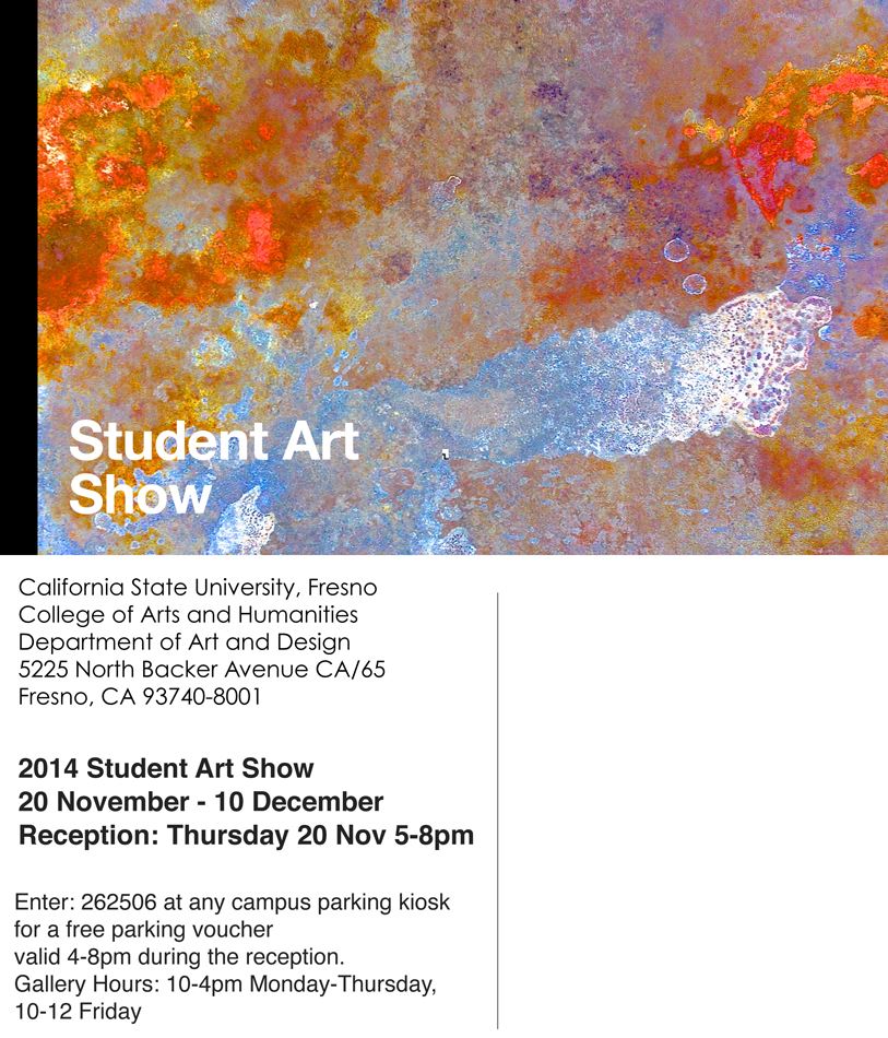 Flier for Student Art Show