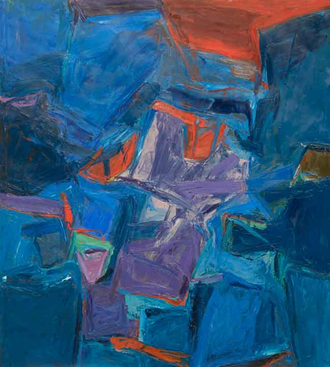 Vomero, 1960 Oil on canvas, 61” x 61” on loan from Manuel Vasaure