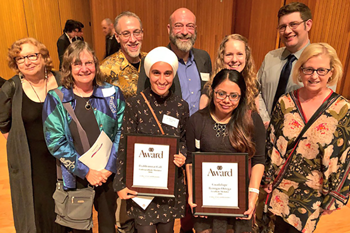 English faculty with students of distinction