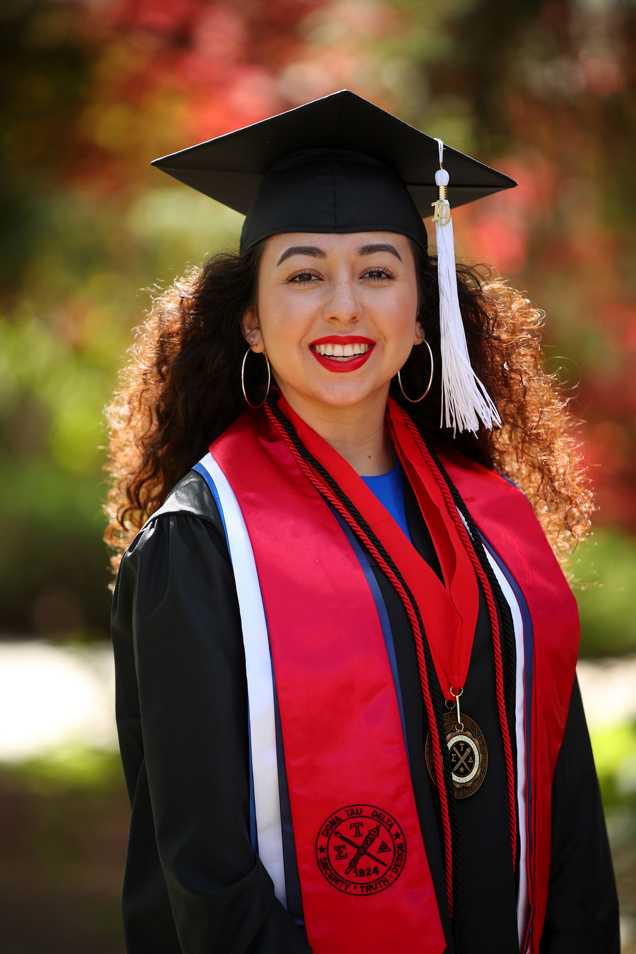 2019 Undergraduate Dean's Medalist Primavera Leal Martinez in her graduation regalia
