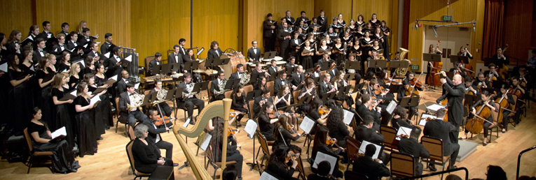 Fresno State Symphony Orchestra performing. 