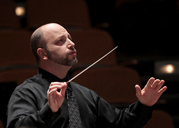 Dr. Thomas Loewenheim directs the Fresno State Symphony Orchestra