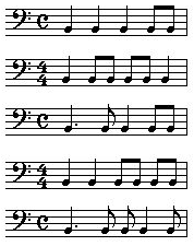 Music 40 sample V bar