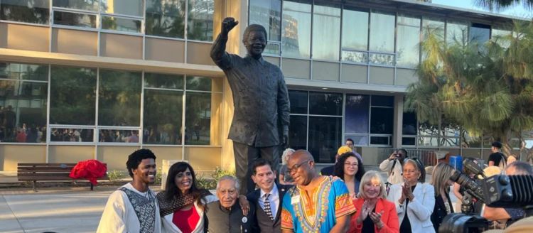 M.K. Gandhi Center: Inner Peace and Sarvodaya, Peace Garden, Philosophy Department Nelson Mandela Monument unveiled in Peace Garden