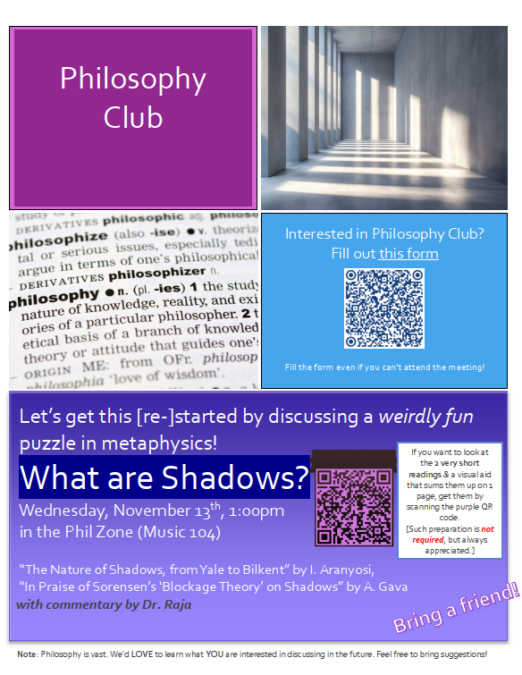 Philosophy Club meeting invite