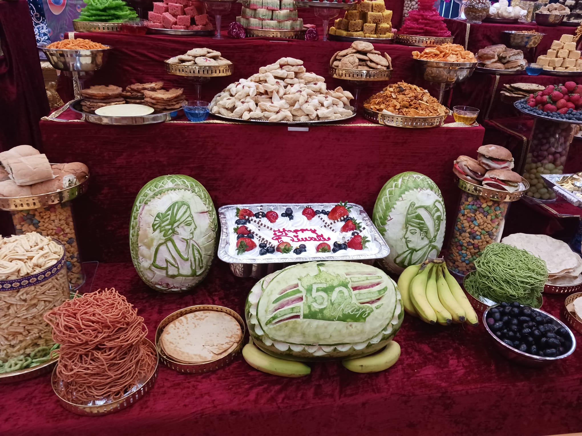 Closer view of temple display of crave watermelon