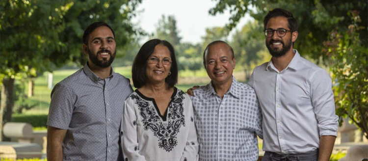 Left to right: Amar Patel, Dr. Naina Patel, Dr. Ravi Patel, and Dr. Rishi Patel.