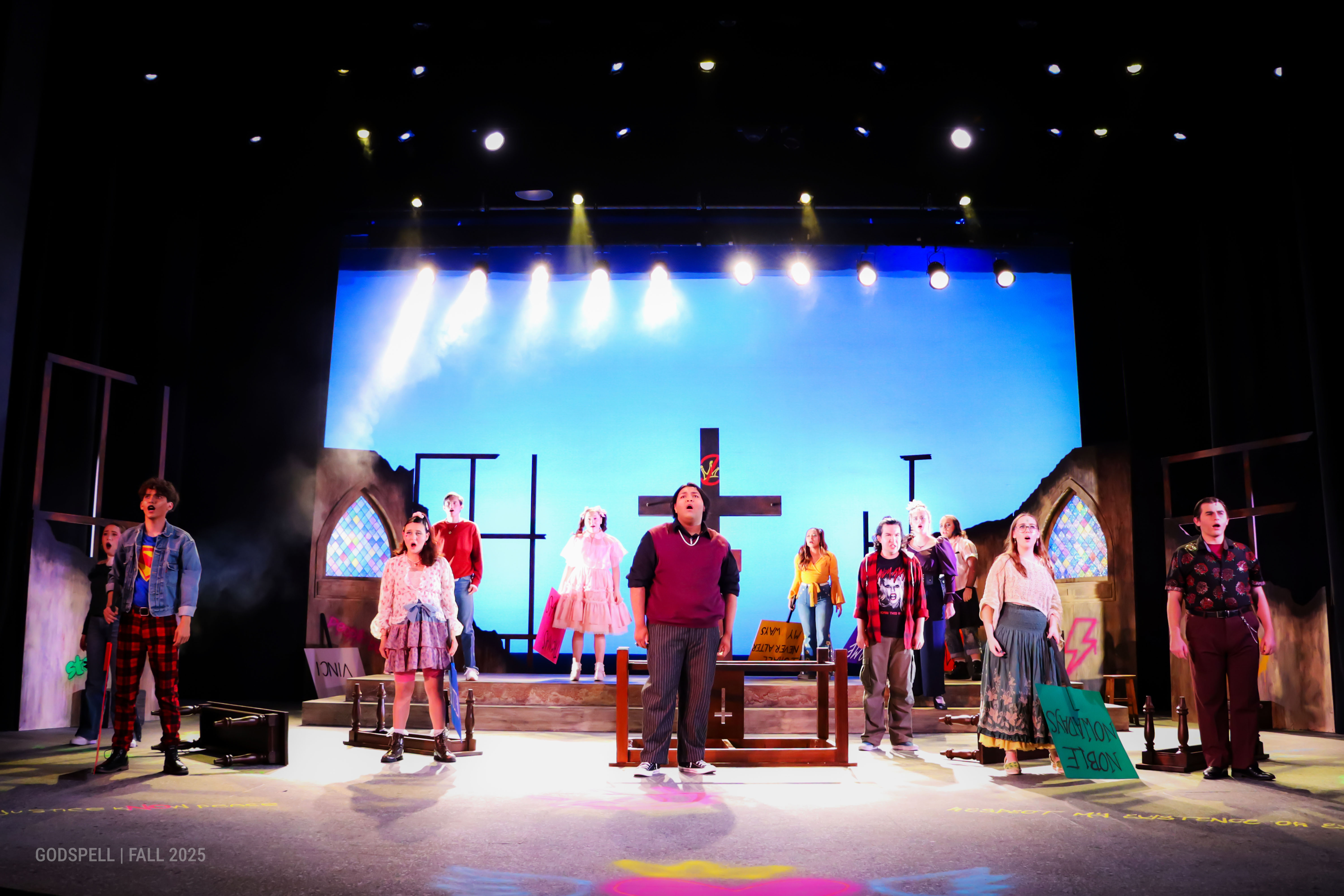 production photo of godspell